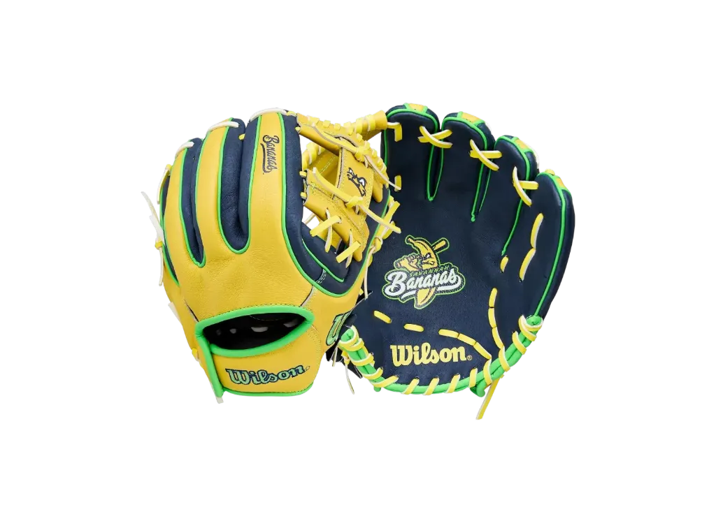 Guante Wilson A450 infantil "Savannah Bananas Advisory Staff" Edición Especial de 11 pulgadas